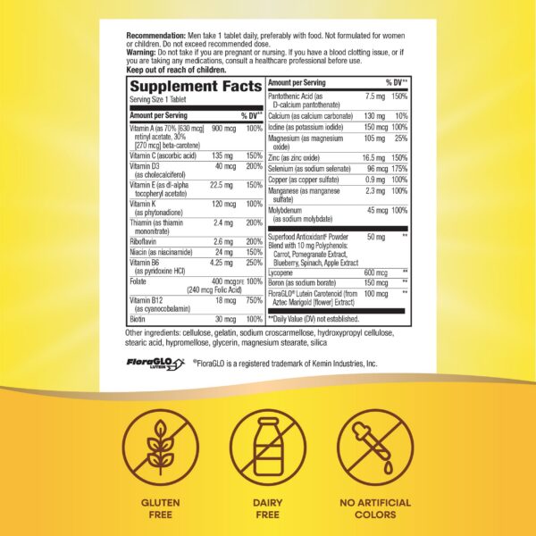 Tabletas multivitamínicas Nature's Way Alive! para hombres