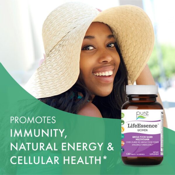 Tabletas multivitamínicas con vitaminas y minerales esenciales para mujeres