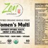 Tabletas multivitamínicas Zen Supplements orgánico integral para mujeres