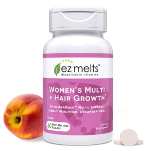 Tabletas multivitamínicas EZ Melts para mujer sabor durazno