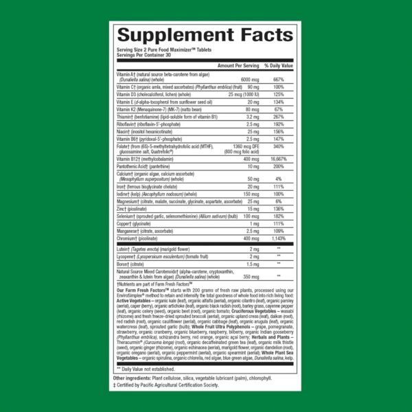 Tabletas multivitamínico mujer Whole Earth & Sea Natural Factors