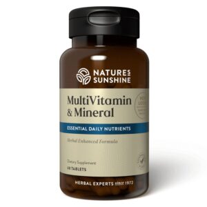 Version 1.0.0 Tabletas de multivitamínico Nature's Sunshine con 17 vitaminas y minerales