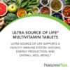 Tabletas de multivitamínico Natures Plus Ultra Source of Life