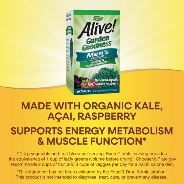 Tabletas multivitamínico Nature's Way Alive para hombres