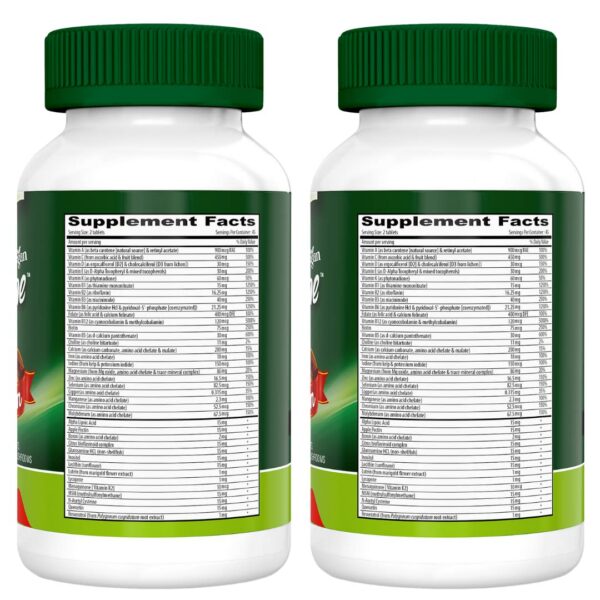 Tabletas de multivitamínico vegano alta potencia