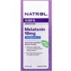 Tabletas Natrol Melatonina máxima potencia 10 mg caja frontal