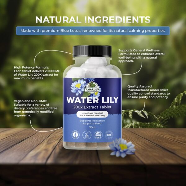 Tabletas naturales Amazing Botanicals extracto para relajación