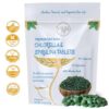 Version 1.0.0 Tabletas NaturalZing Chlorella Spirulina vista cercana