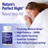 Tabletas Nature's Perfect Night para sueño rápido y natural
