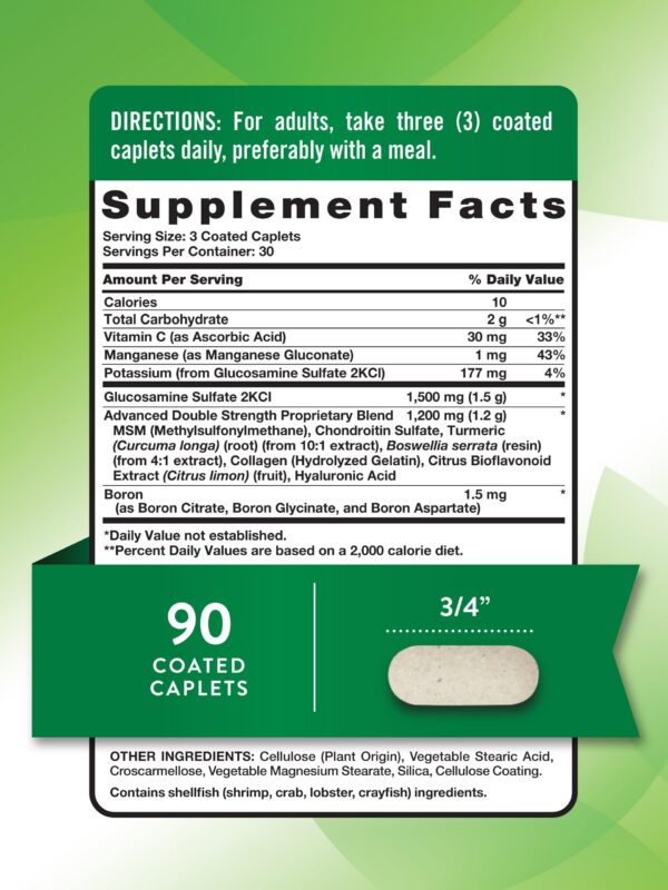 Version 1.0.0 Tabletas Nature's Truth Glucosamina Condroitina MSM