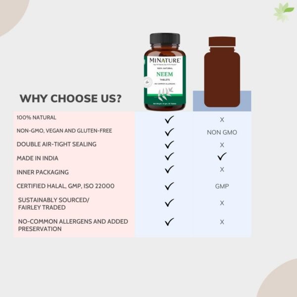 Tabletas neem por 45 días suministro