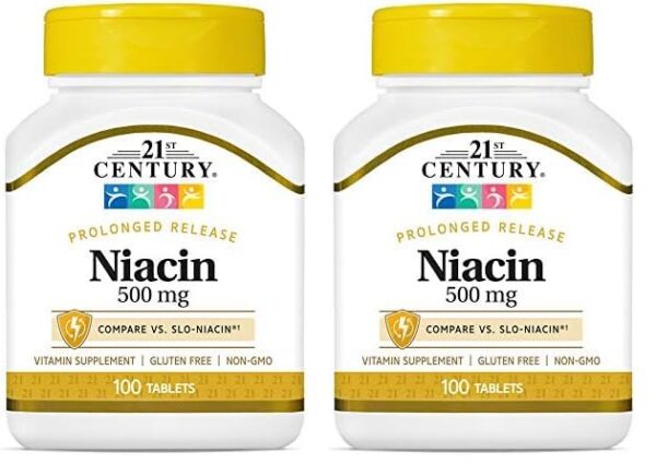 Tabletas niacina 500 mg liberación prolongada 21st century