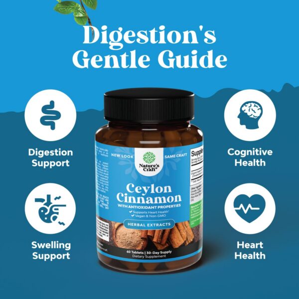 Tabletas no GMO de canela de Ceilán con beneficios antioxidantes