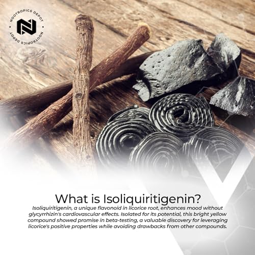 Tabletas nootrópicas para relajación y enfoque con isoliquiritigenina