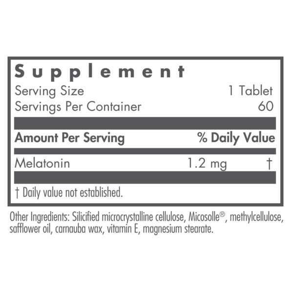 Tabletas Nutricology melatonina slow motion 1mg