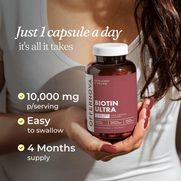 tabletass offernova fortalecen cabello piel y uñas biotina