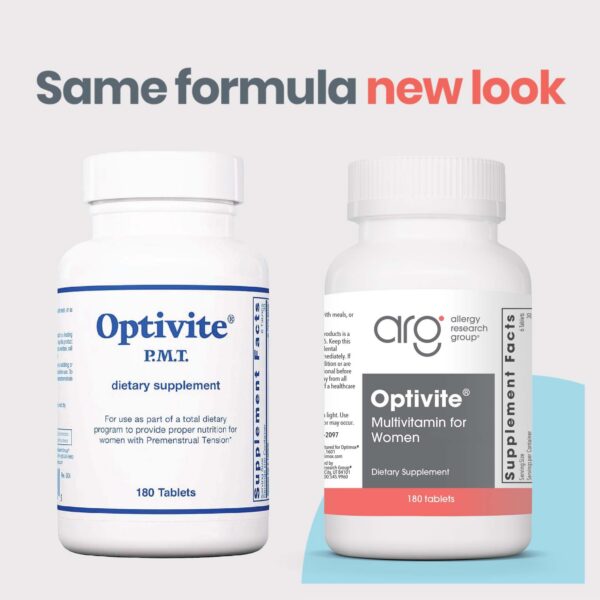 Version 1.0.0 Tabletas de Optivite PMT para apoyo hormonal