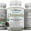 Tabletas orgánicas BioOptimal de espirulina natural sin aditivos