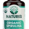 Tabletas orgánicas de espirulina USDA envase 180 cápsulas
