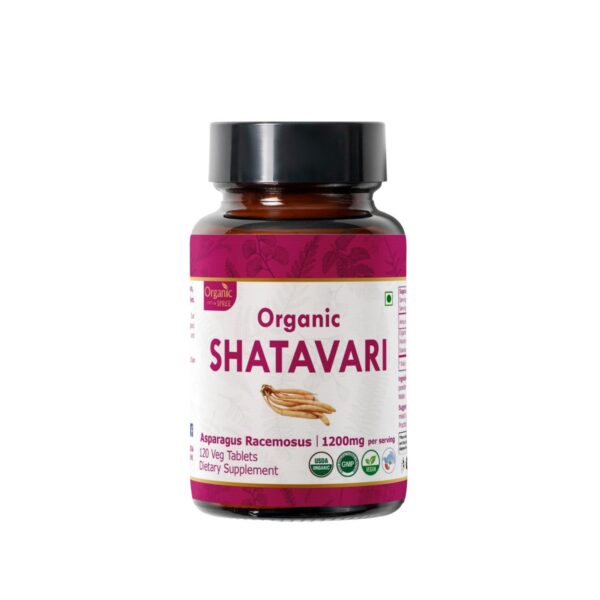 Tabletas orgánicas Shatavari 120 cápsulas Organic Spree