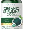 Tabletas orgánicas de spirulina Carlyle envase frontal