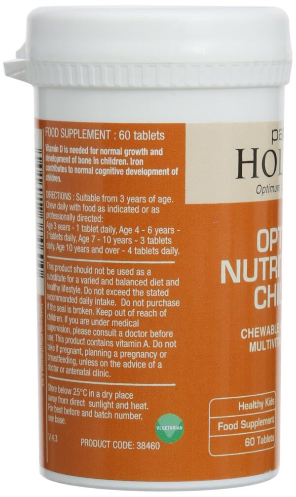 Tabletas Patrick Holford para niños nutrición óptima