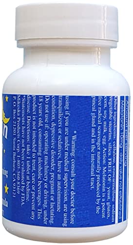 Tabletas pequeñas melatonina 10 mg rápida disolución veganas