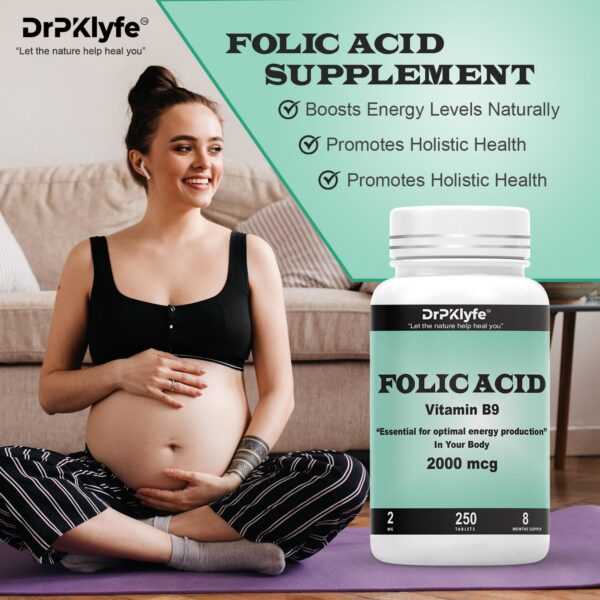 Version 1.0.0 Tabletas prenatales DrPKLyfe ácido fólico y vitamina B9
