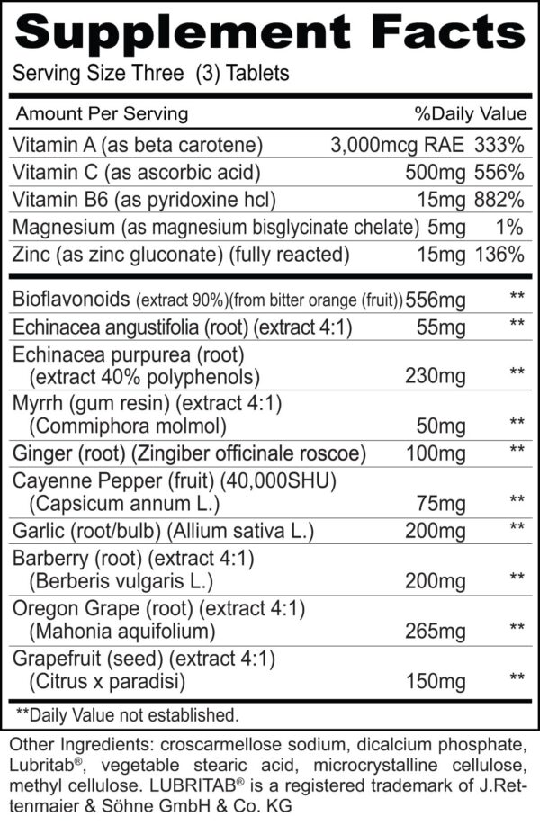 Version 1.0.0 Tabletas Priority One Bio Vegetarian para sistema inmune