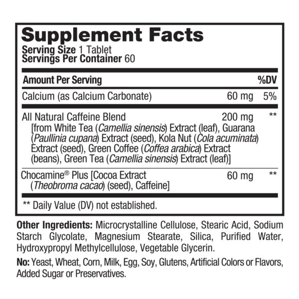 Version 1.0.0 Tabletas ProLab Advanced Caffeine blister abierto