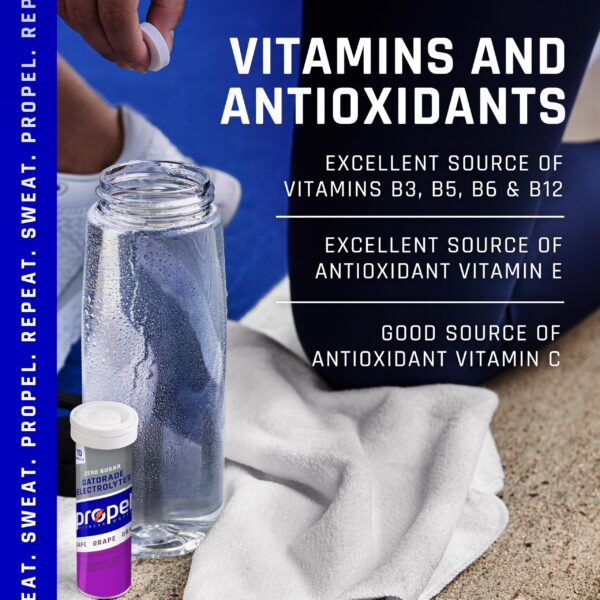 Tabletas Propel con electrolitos para hidratación