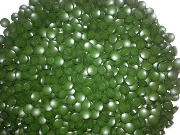 Tabletas puras Chlorella Raw Power 250mg cada una