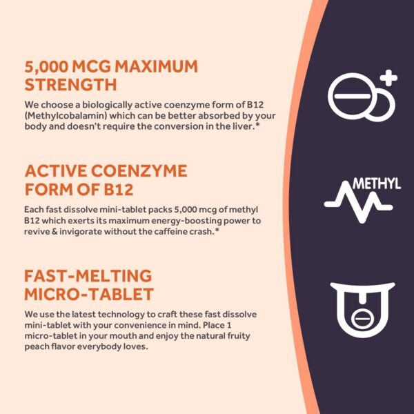 Tabletas rápidas B12 Doctor's Recipes sin soya ni gluten