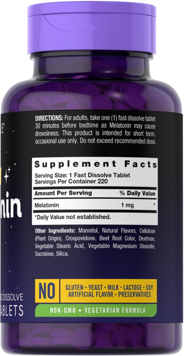 Version 1.0.0 Tabletas rápidas de Melatonina Carlyle sabor frutos rojos