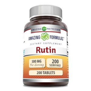 Tabletas de rutin 500 mg Amazing Formulas 200 unidades