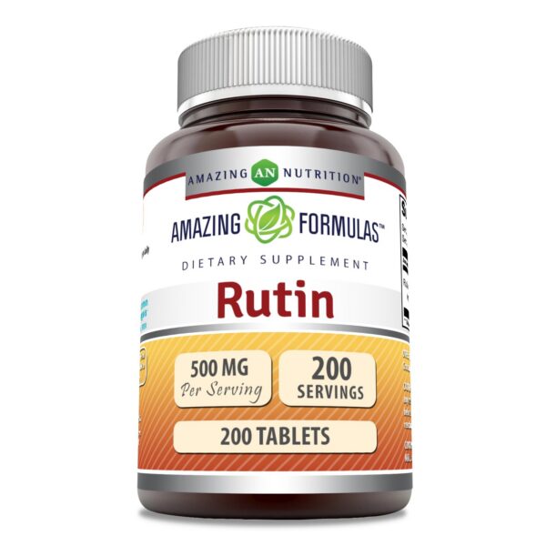 Tabletas de rutin 500 mg Amazing Formulas 200 unidades