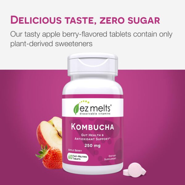 Tabletas de salud intestinal con kombucha y SCOBY EZ Melts