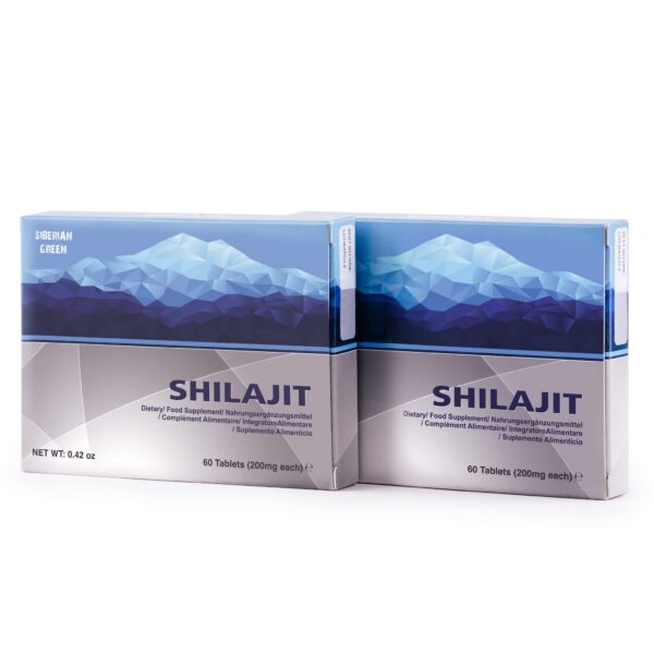 Version 1.0.0 Tabletas secas Shilajit Golden Shilajit 120 unidades Siberian Green