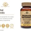 Tabletas Solgar Prenatal Nutrients multivitamínico prenatal