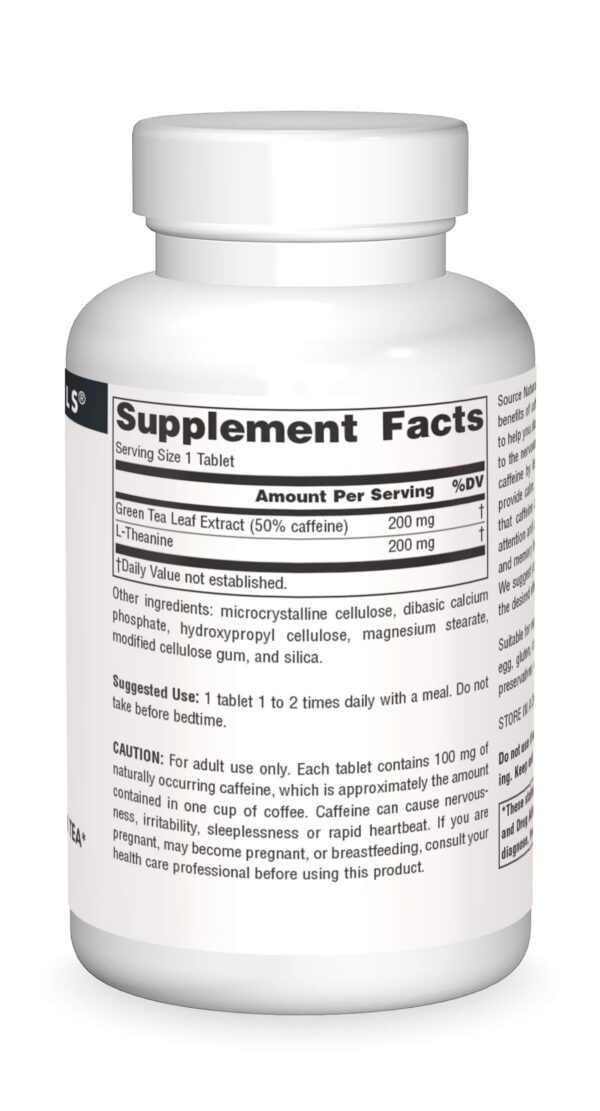 Tabletas Source Naturals energía calma y memoria