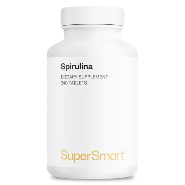 Tabletas de spirulina natural 4000mg Supersmart 240 unidades