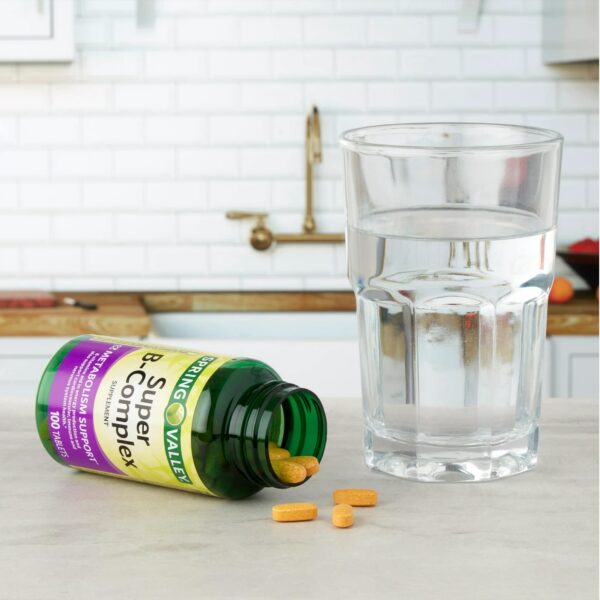 Tabletas Spring Valley Complejo Vitamina B 100 unidades