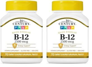 Version 1.0.0 Tabletas sublinguales vitamina b12 21st century 110 unidades