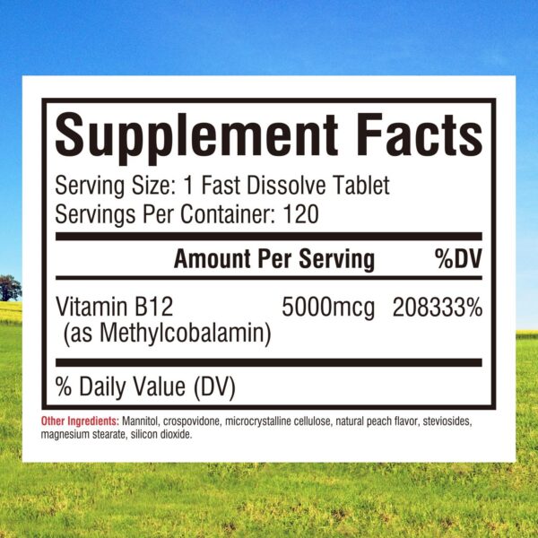 Tabletas sublinguales vitamina b12 Innate Vitality paquete