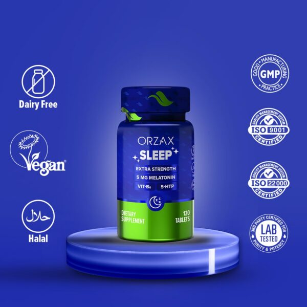 Tabletas para sueño reparador ORZAX melatonina con 5-HTP