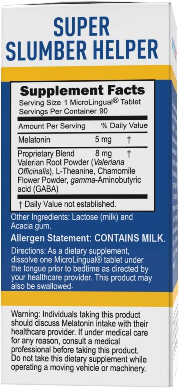 Tabletas de Super Slumber Helper para apoyo natural al sueño