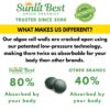 Tabletas de superfood chlorella y spirulina 50/50