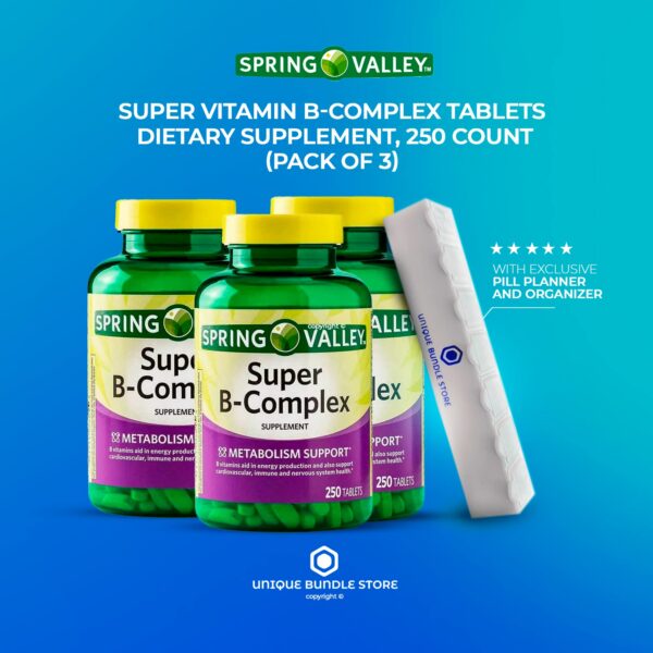 Tabletas suplementarias Spring Valley para vitamina B Complejo