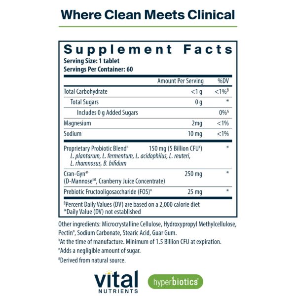 Tabletas veganas Hyperbiotics Pro Women presentacion