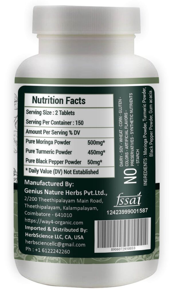 Paquete de 2 tabletas con ingredientes naturales